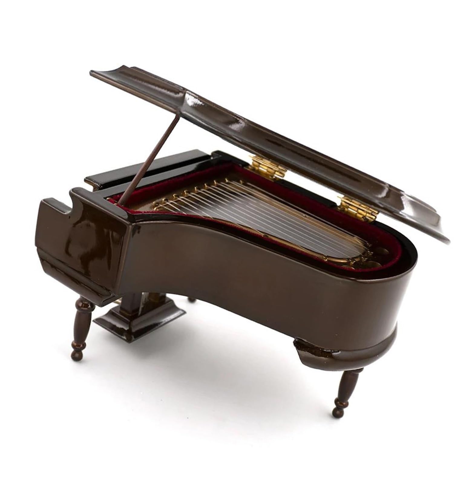 Ornamenti per Tromba Modello di Pianoforte a Coda in Legno in Miniatura con Sgabello Ornamenti per Strumenti Musicali(20x14x16cm)