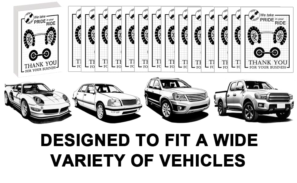 RUENXG 100-Pack Disposable White Paper Car Floor Mats 19x15 Inch Universal Fit Auto Floor Protectors for Car Wash — view 7