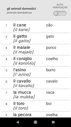 Aprendemos palavras italianas com Smart-Teacher