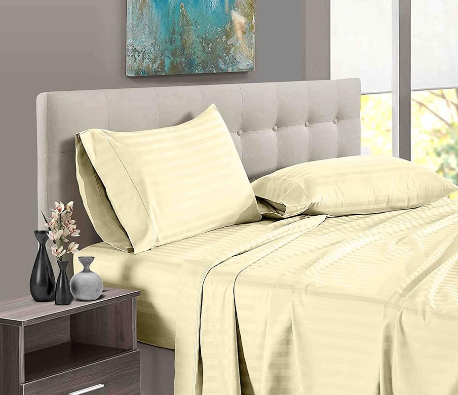 See full amazon price history chart for 1000 Thread Count, Luxury Soft Bed Sheets 3 PC Set (1 Flat Bedsheets & 2 Pillow Covers) Hotel Collection Bedsheets 100% Cotton-Ivory Stripe, King Size. 1000 Thread Count, Luxury Soft Bed Sheets 3 PC Set (1 Flat Bedsheets & 2 Pillow Covers) Hotel Collection Bedsheets 100% Cotton-Ivory Stripe, King Size. (B0BS9FZYW5) Amazon Price History, Amazon Price Tracker