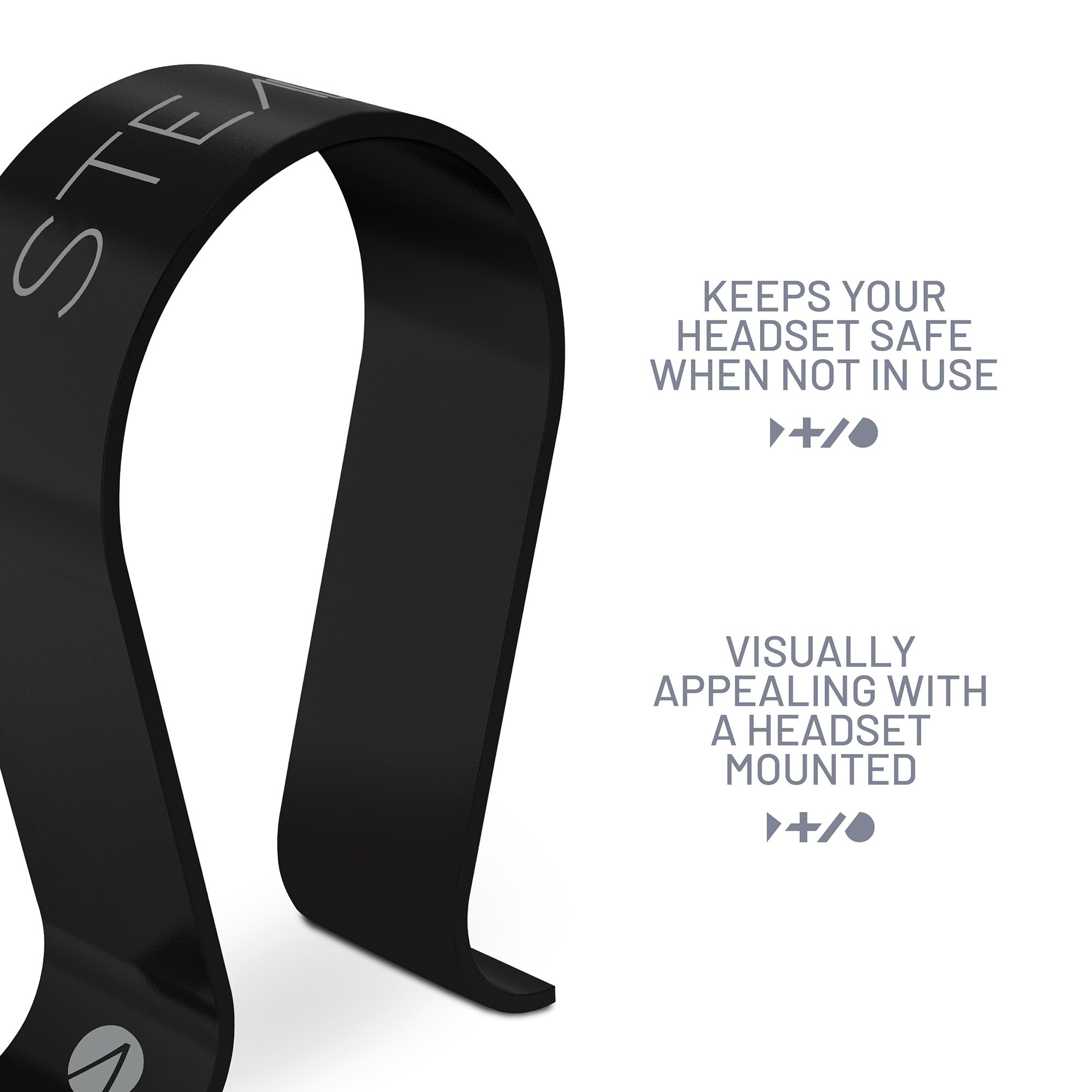 Jamie66}U Shape Tabletop Support For PC Gaming Earbuds Shelf Hanger Black I.1594253862