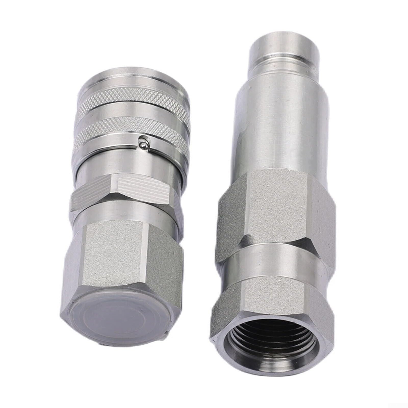 Flachsteckkupplungs-Set für Bobcat 7246777 7246790, Hydraulik für schnellkupplung Männlich & für weiblich für Bagger und Radlader, Metall