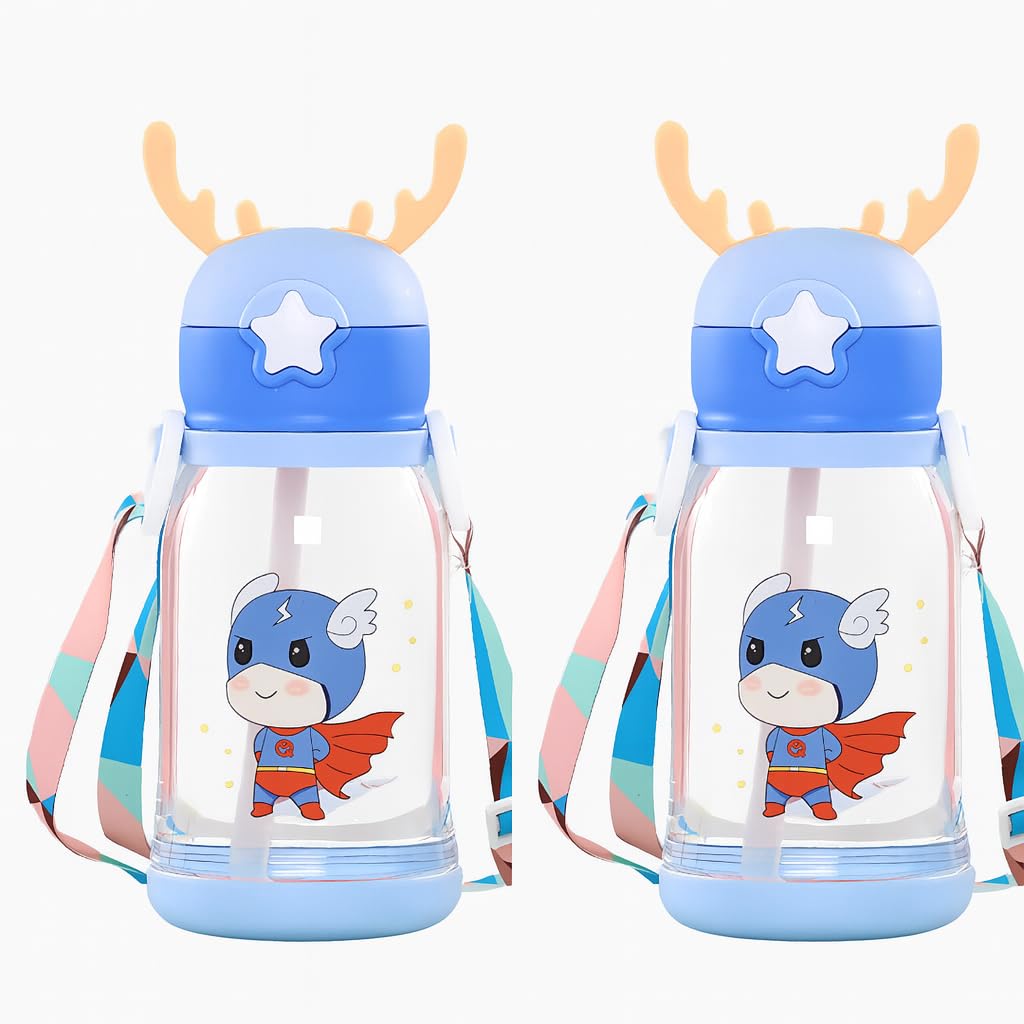 Kids Reusable Water Bottles - BPA Free Pack of 2 -11