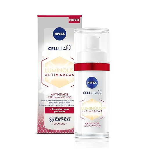 NIVEA LUMINOUS 630® Sérum Facial Cellular ANTIMARCAS Anti-idade 30ml, Reduz Marcas de Idade, Preenche Rugas, Todos os Tipos de Pele