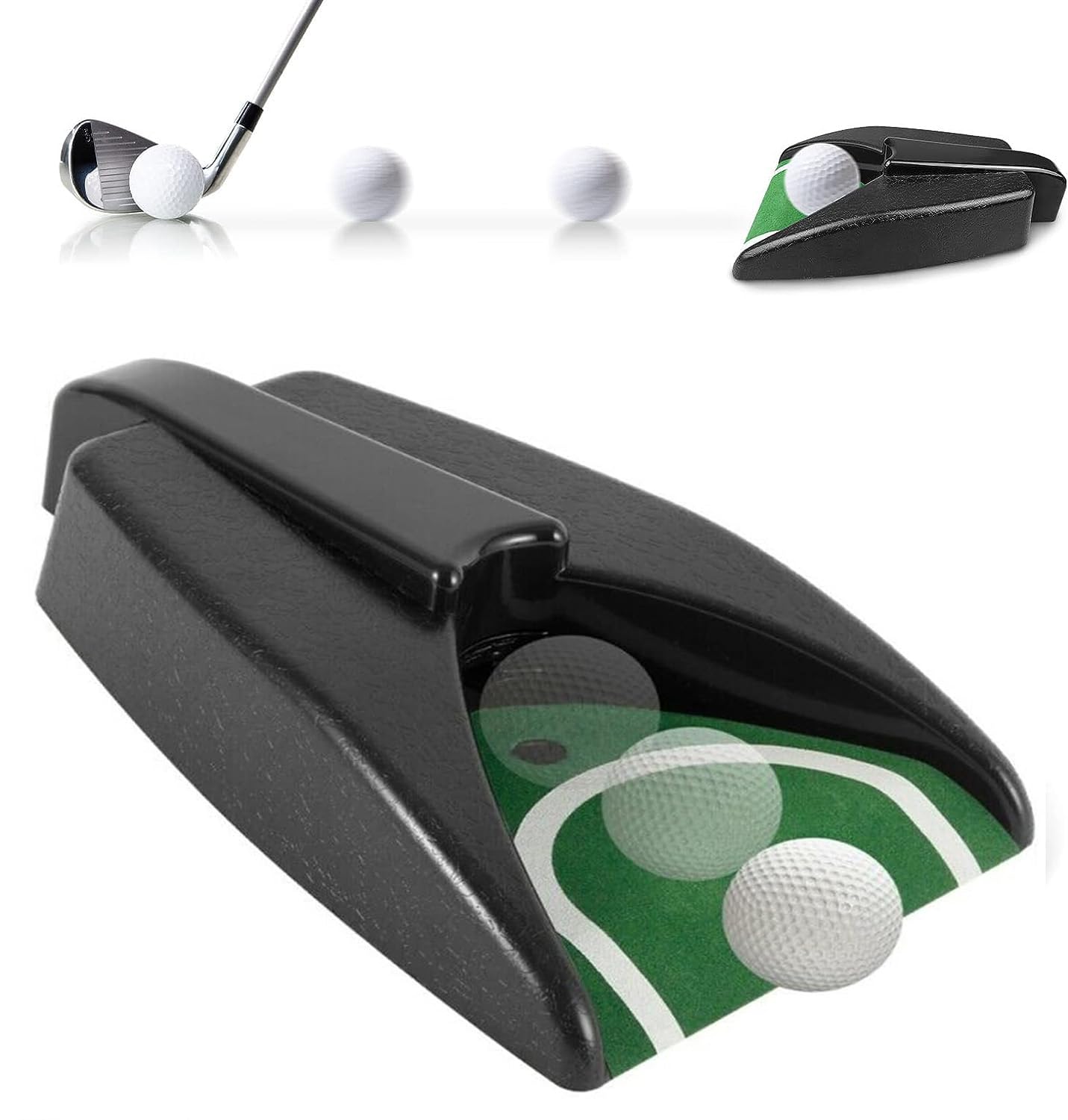 Automatic Putting Cup Returning Machine - Golf Ball Practice Aid with AutoBall Return for Indoor/Outdoor Use