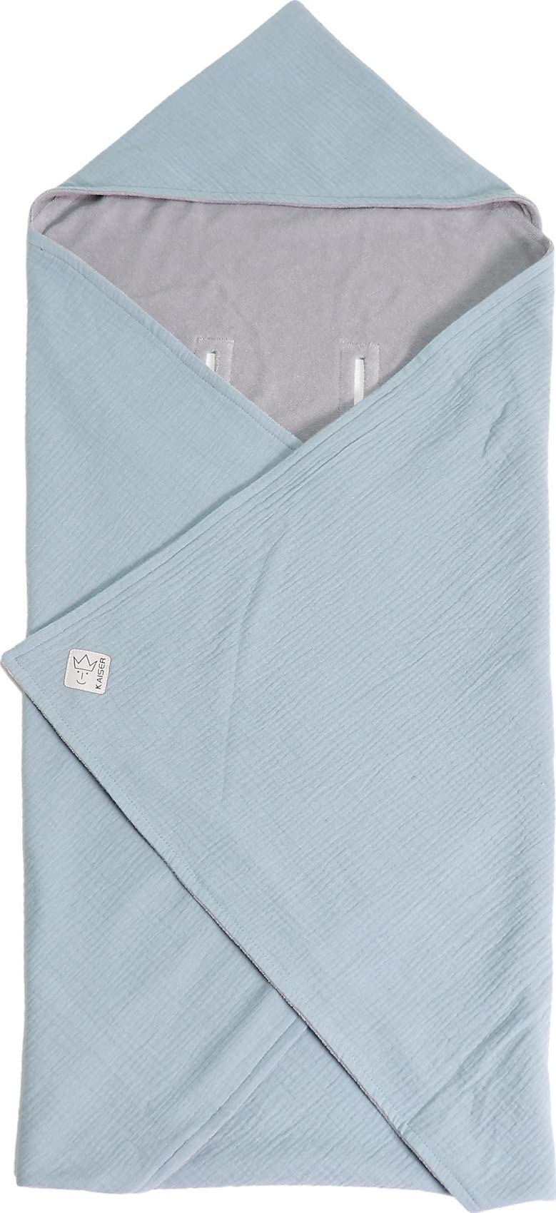 Kaiser 65312556 Sunny Winterdecke Summer Beach Winterdecke für Baby/Autositz Sommer- oder Ganzjahresdecke 100% Baumwolle Slit Green