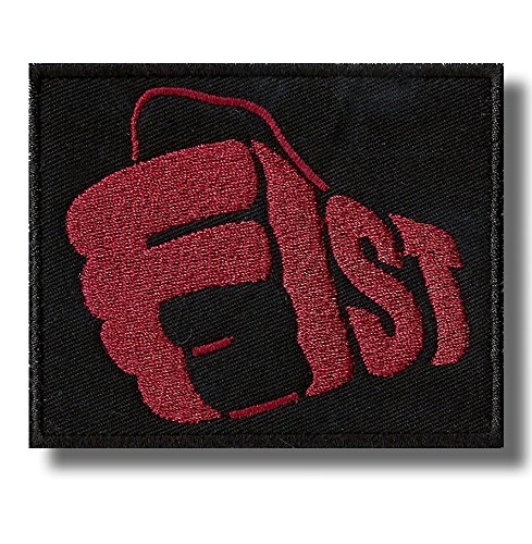 Fist - bordado parche 10 x 8 cm
