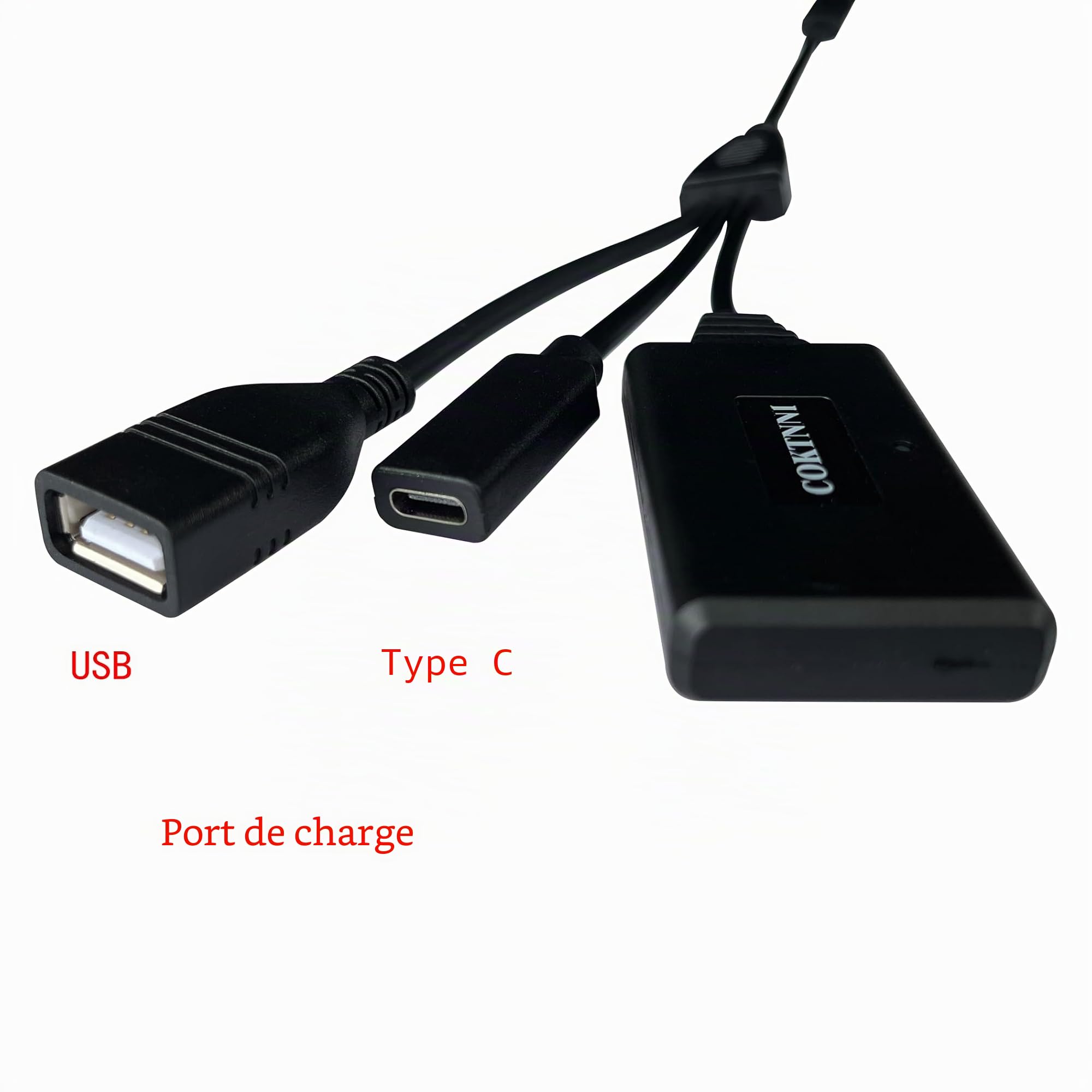 Adaptateur Carplay sans fil Road Glide 2024 pour Harley 2024-2025 Road Glide Street Glide 121 CVO/ST Accessoires Touring Plug n Play avec port de charge (USB femelle)