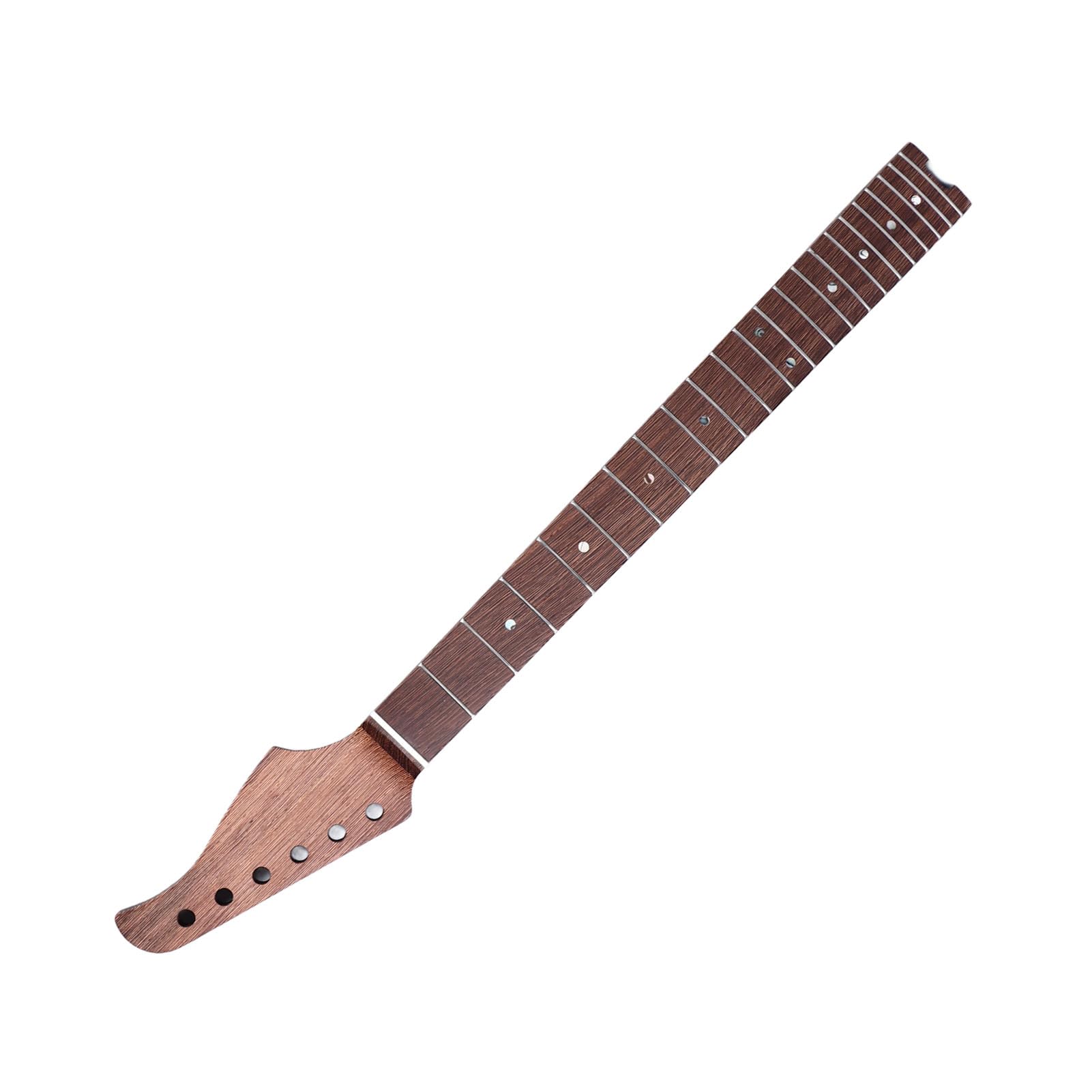Manico Chitarra Elettrica, Lavorazione Squisita in Wenge Durevole, Parte di Ricambio con 22 Tasti e Giradischi, for Musicisti Professionisti, Hobbisti e Riparazioni Strumenti