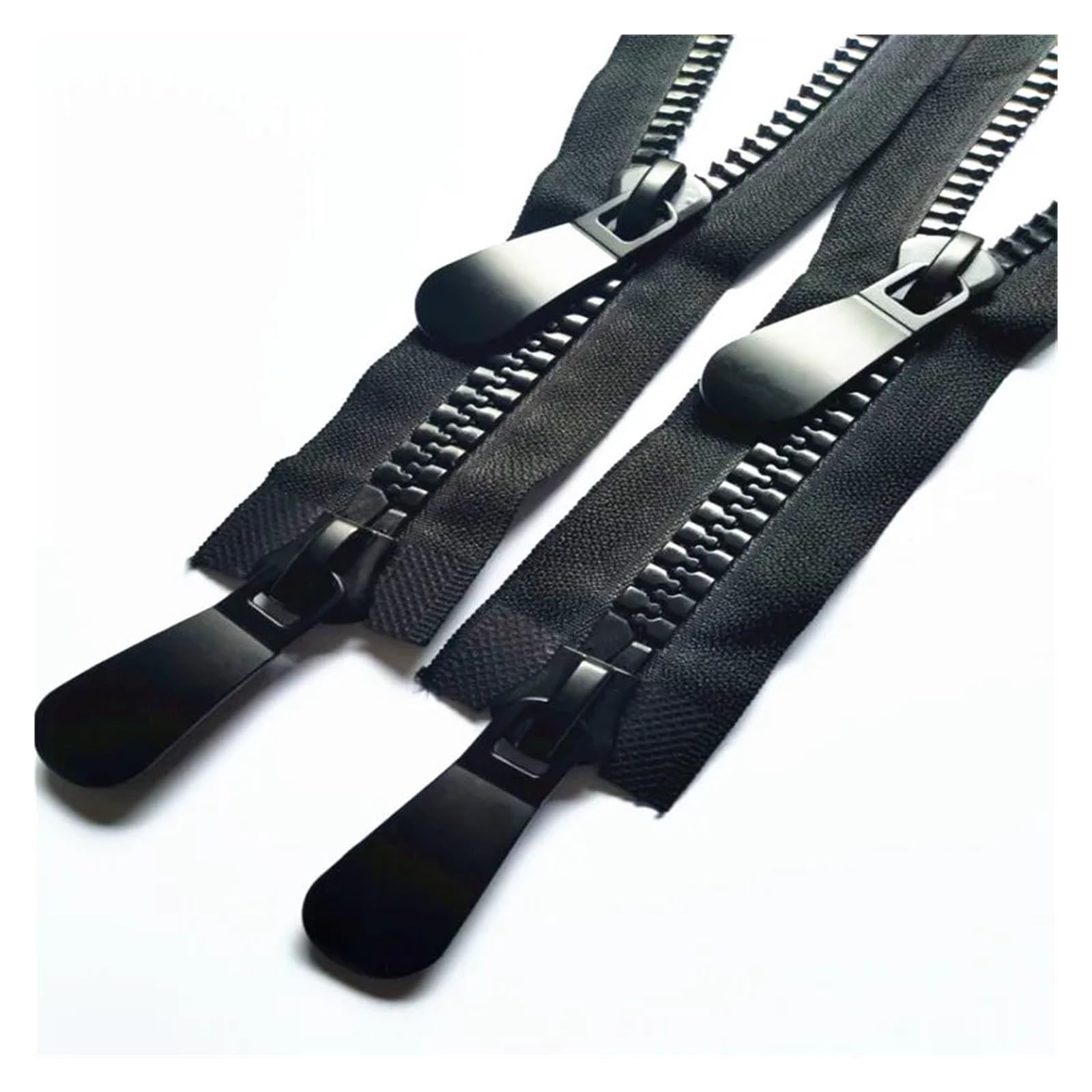 cremalleras para coser, Cremalleras de 60 a 120 cm con doble cursor y tirador simple, cremallera abierta for chaqueta(65CM 1PCS-NO15)