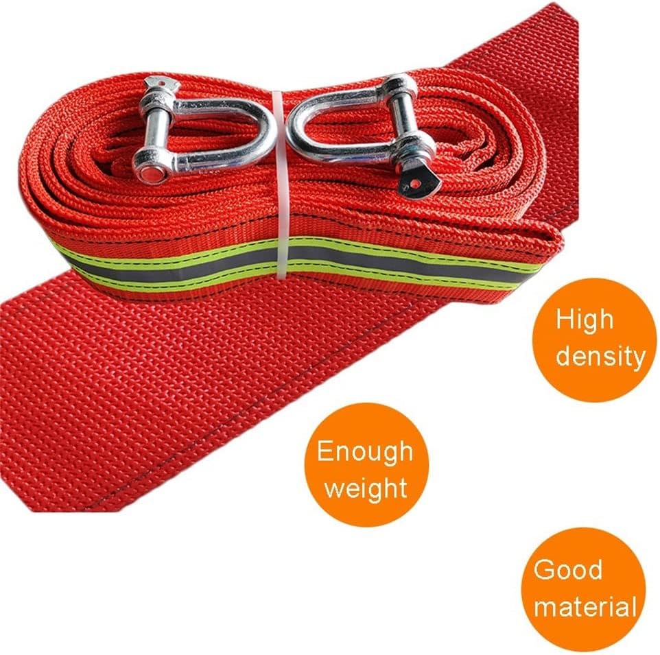Heavy Duty Tow Strap 3”x26’- 33,000 Lbs (Lab Tested) Recovery Strap Kit Includes Tow Rope, 2 Shackles Storage Case(3m)