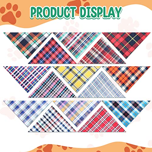 50 pcs bandanas for dogs plaid dog bandana washable puppy bandana triangle dog drool bibs dog hankerchief girl comfortable scarfs for small medium large dogs girl boy pet accessories 5 50 pcs bandanas for dogs plaid dog bandana washable puppy bandana triangle dog drool bibs dog hankerchief girl comfortable scarfs for small medium large dogs girl boy pet accessories - image 6