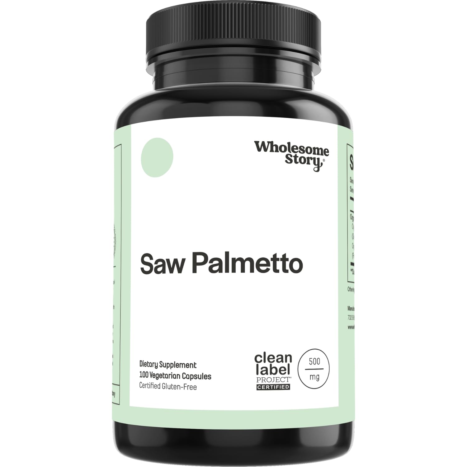 Saw Palmetto for Men and Women | Saw Palmetto Extract & Powder Blend | Hormonal Balance, Urinary Health & Androgen Support | Support Hair, Skin, and Nail Health | 500mg Capsules | 100 Day Supply