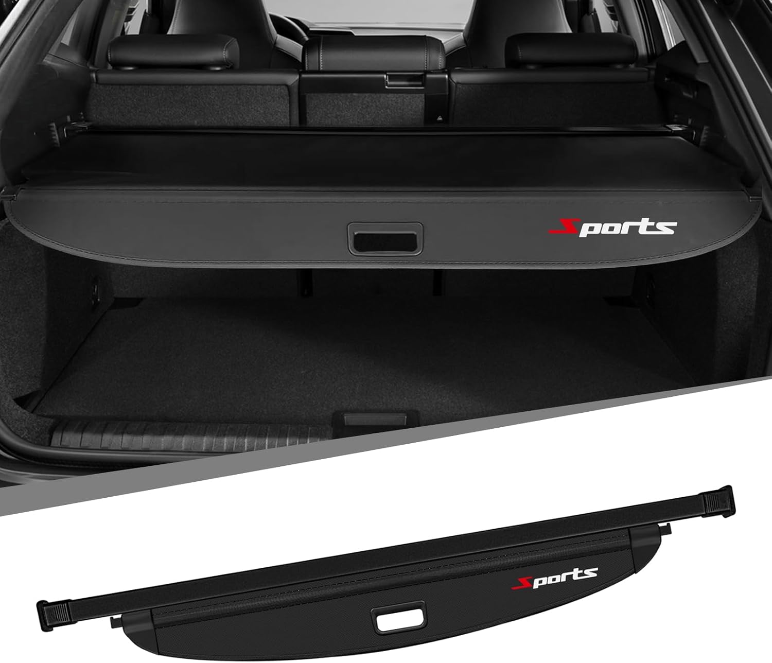 Photo 1 of Cargo Cover for Hyundai Tucson 2025 2024 2023 2022 Accessories, Anti-Peeping Trunk Cargo Cover Luggage for Hyundai Tucson Accessories Retractable Rear No Gap Security Shielding Shade