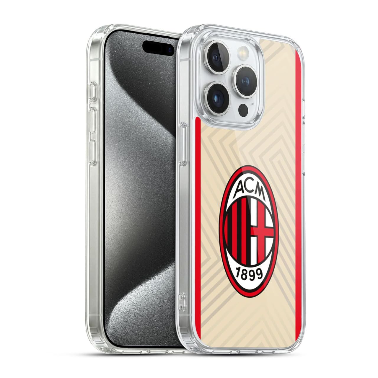 Head Case Designs Licenza Ufficiale AC Milan Away 2021/22 Kit Crest Custodia in Gel [Protezione di Grado Militare] Compatibile con Apple iPhone 15 PRO E Compatibile con MagSafe