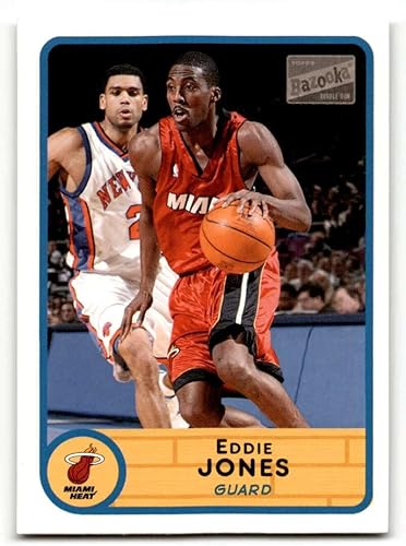 2003 Bazooka #28 Eddie Jones Miami Heat Basketball Cards EXNM Basketball Card
