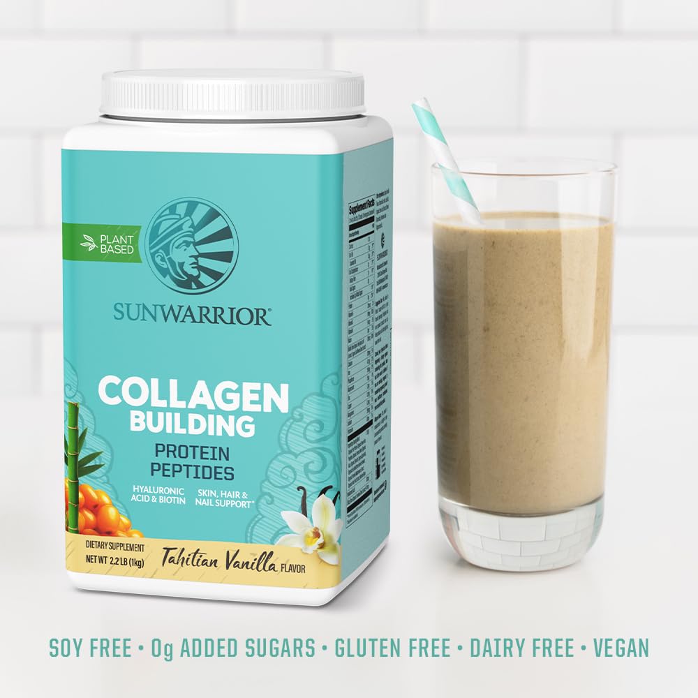 Sunwarrior Vegan Collagen Building Peptides, Vanilla, 40 Servings — Amazon image 5