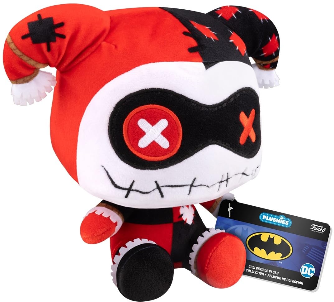 Funko Peluche Patchwork Harley Quinn 17,8 Cm – Officiel DC Comics – Cadeau Collectionneur Enfant Et Adulte