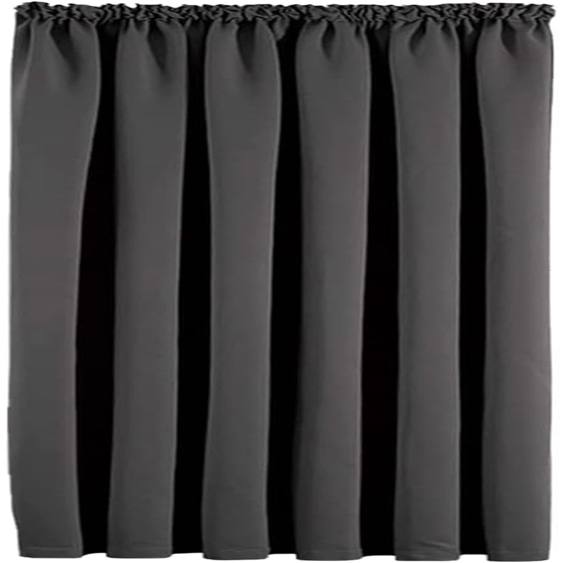 Tende Oscuranti per Interni con Fettuccia 160 x 260 cm Tinta Unita Moderne Tende Oscuranti Corte Termiche Anti-Rumore per Soggiorno Camera Balcone, Grigio
