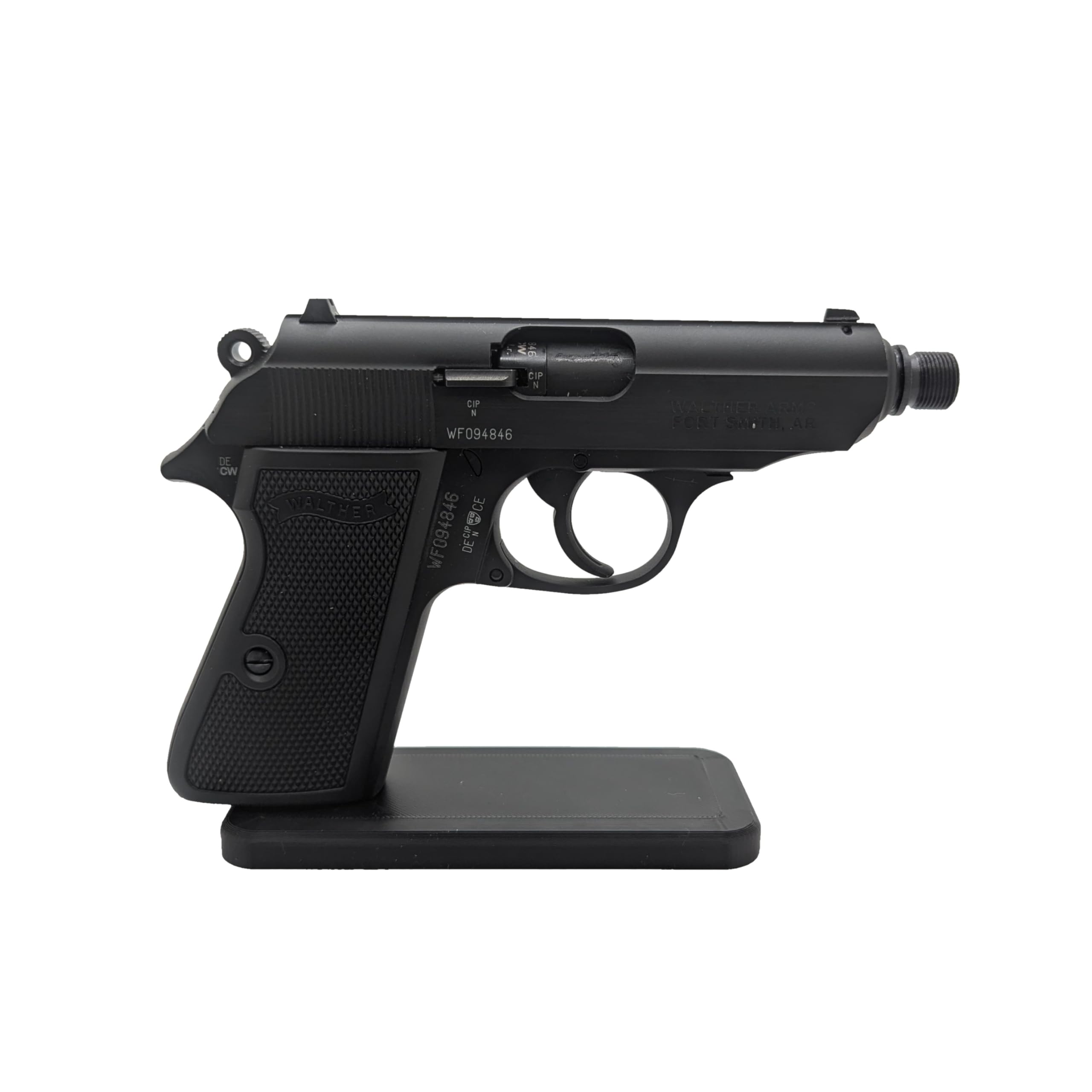 Hammy3DPrints Display Stand for Walther PPK/s 22LR | Handgun Holder Storage Rack