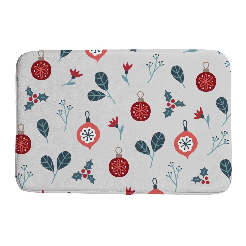 Tapis de bain fleurs et feuilles velours blanc pour salle d'eau