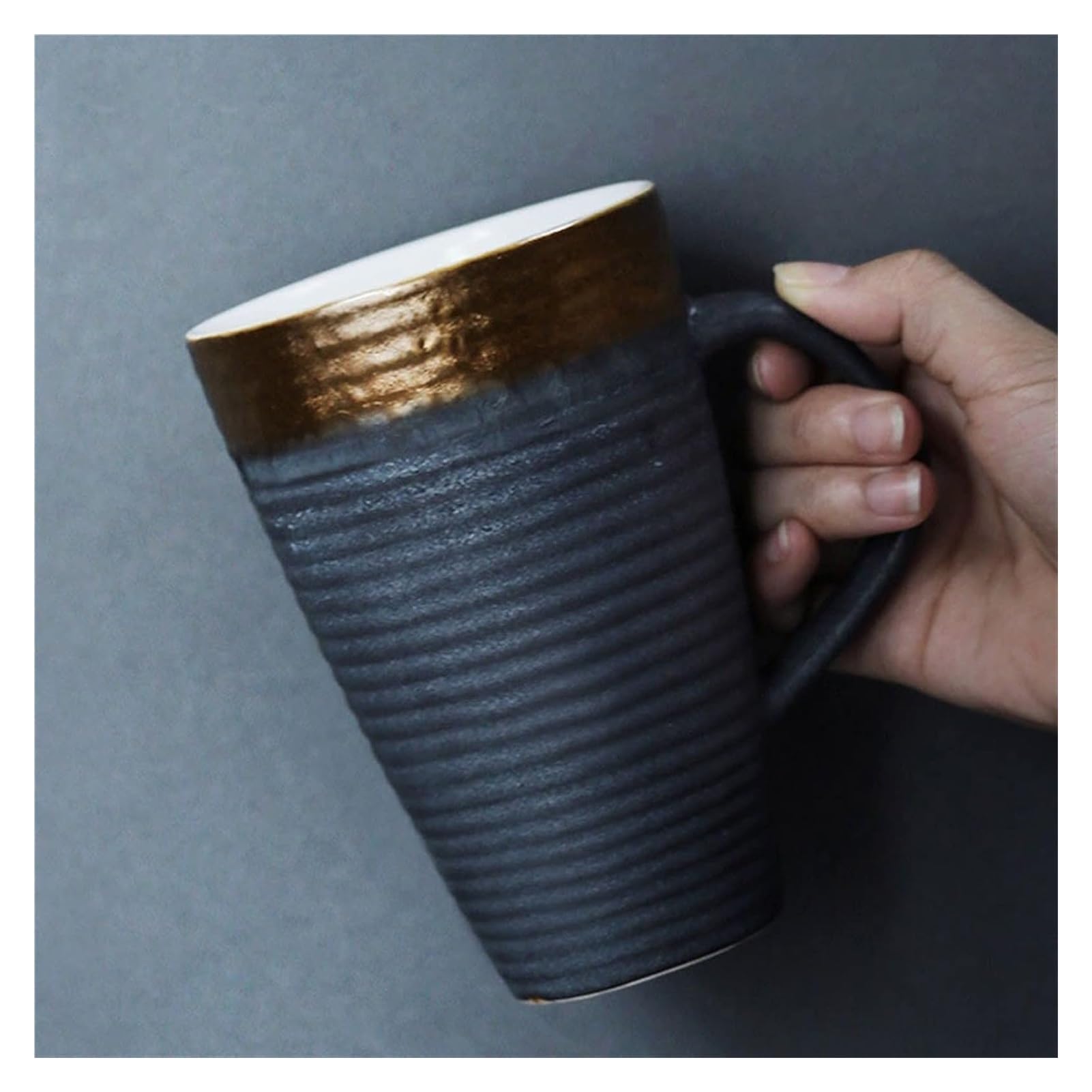 Tazze in ceramica tazza da caffè 430 ml tazza in stile vintage tazza da tè pomeridiano tazza da tè casa tazza di ceramica grande capacità tazza da caffè regalo compleanno per ragazza ragazzo