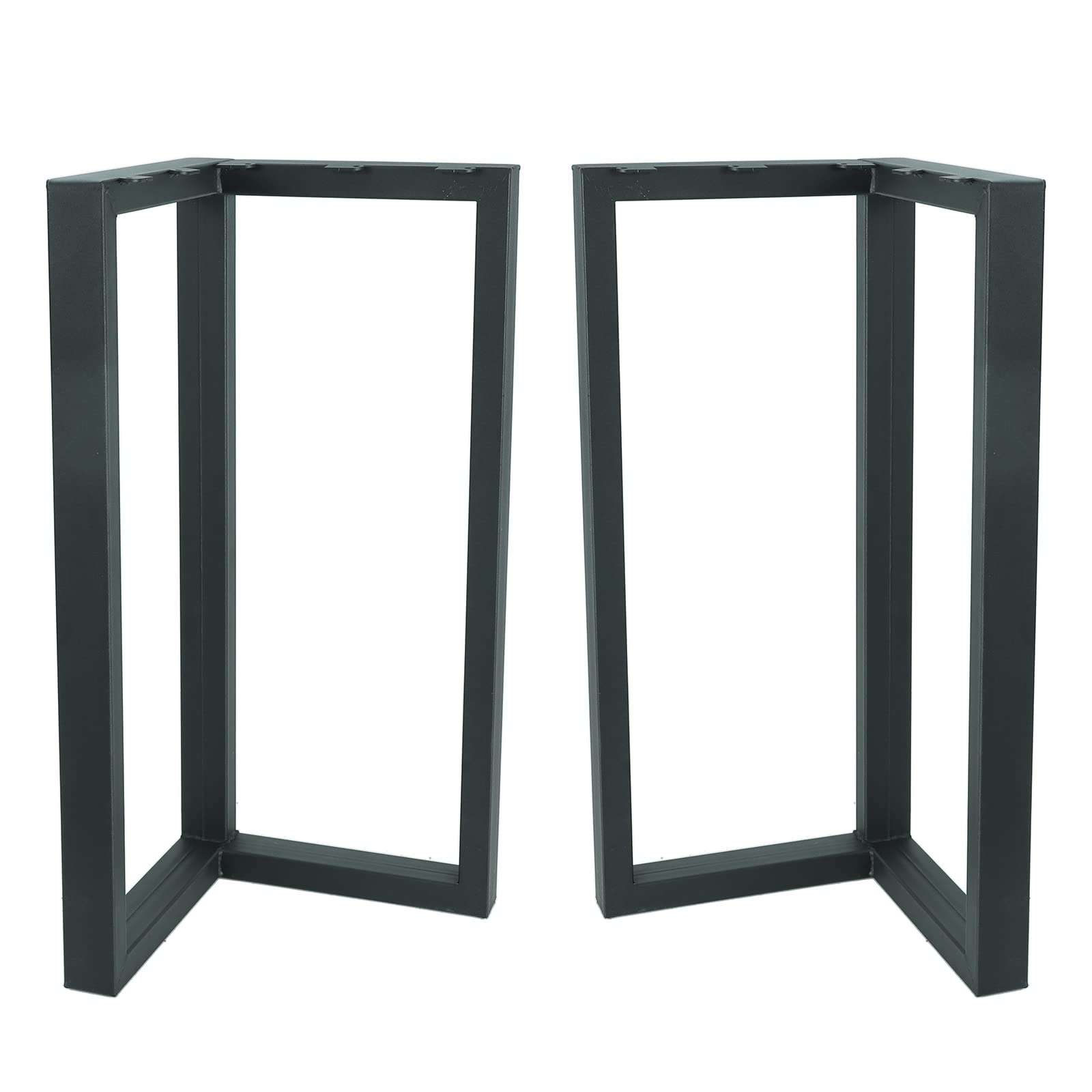 Gooeap 2 Pack 28" H x 25" W Black V-Frame Metal Bench Legs Furniture Legs Table Legs Heavy Duty Furniture Legs Century Modern Metal Legs Tea Table Legs with Screws