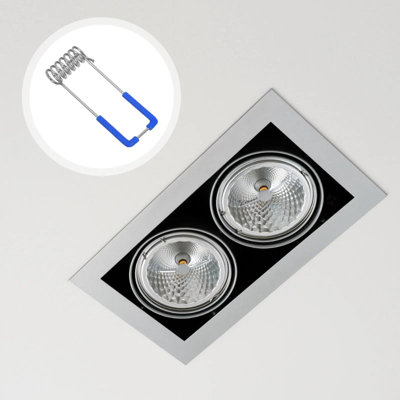 Clip a molla per downlight, 70 pezzi, morsetti a molla in metallo