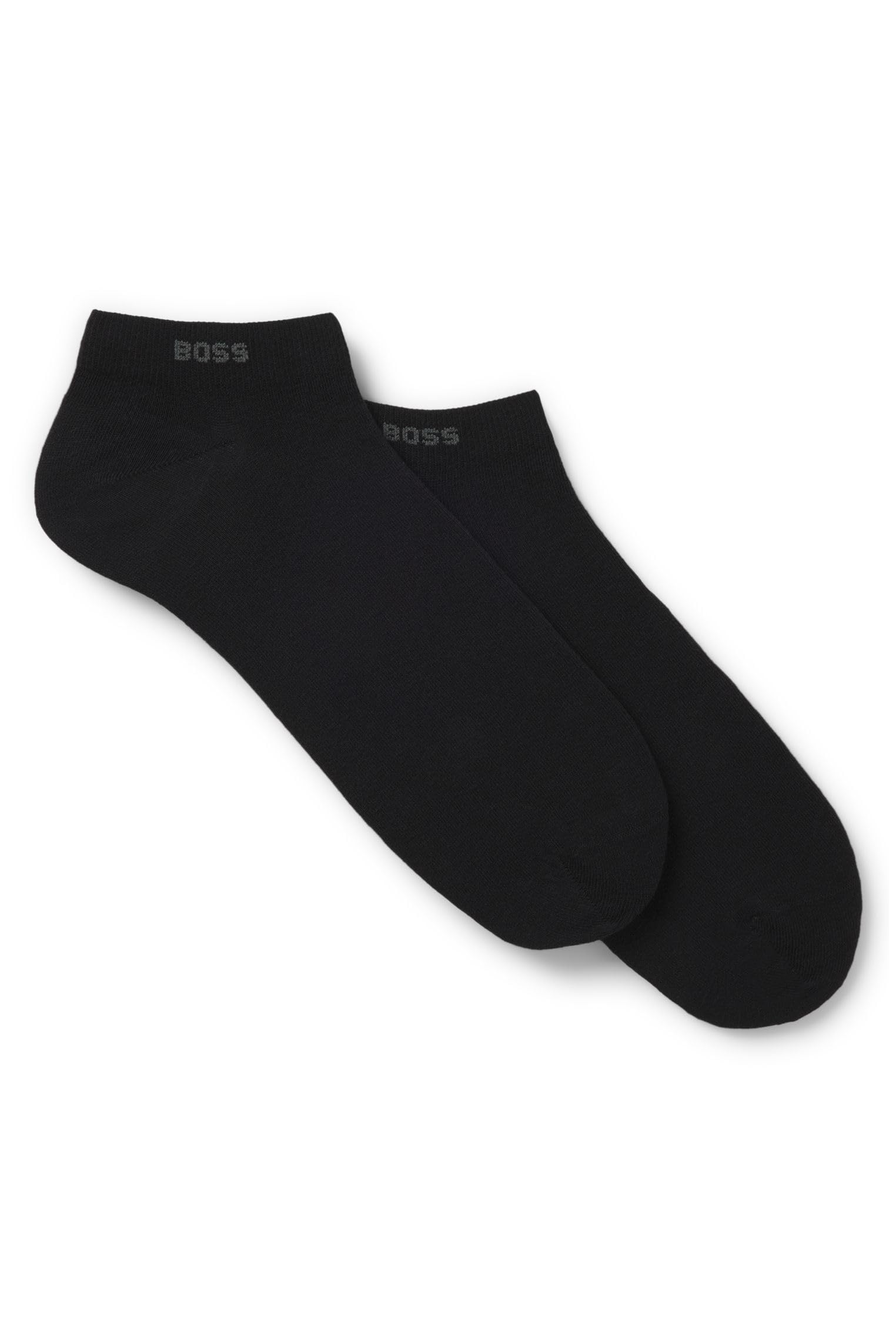 BOSS Herren 2P AS uni CC Knöchellange Socken aus Stretch-Gewebe im Zweier-Pack