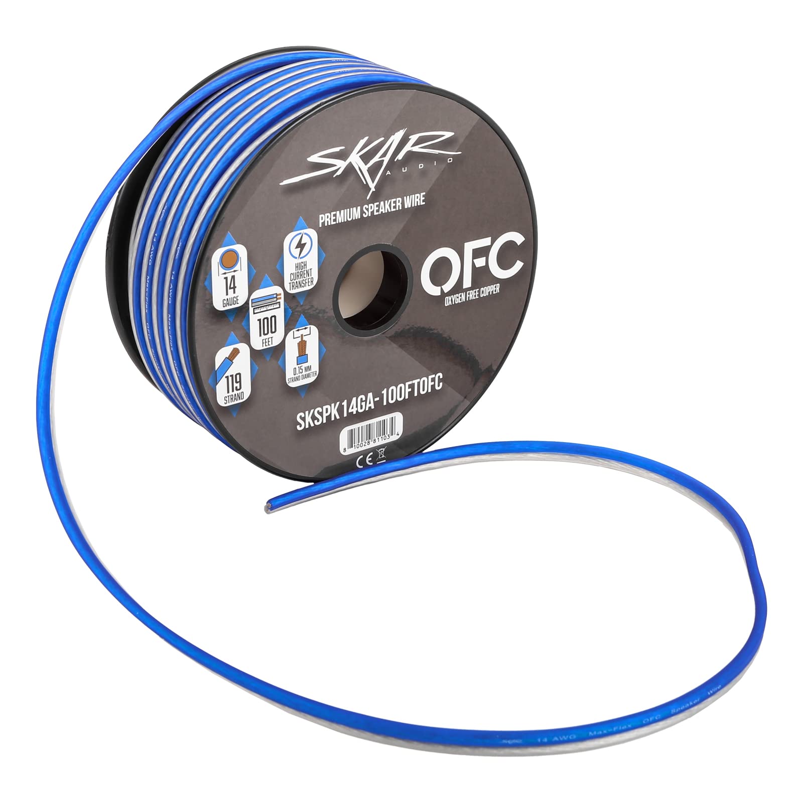 100 Ft. Spool High Performance 14 Gauge Speaker Wire, Oxygen Free Pure Copper Ul Listed Class 2 - View #2