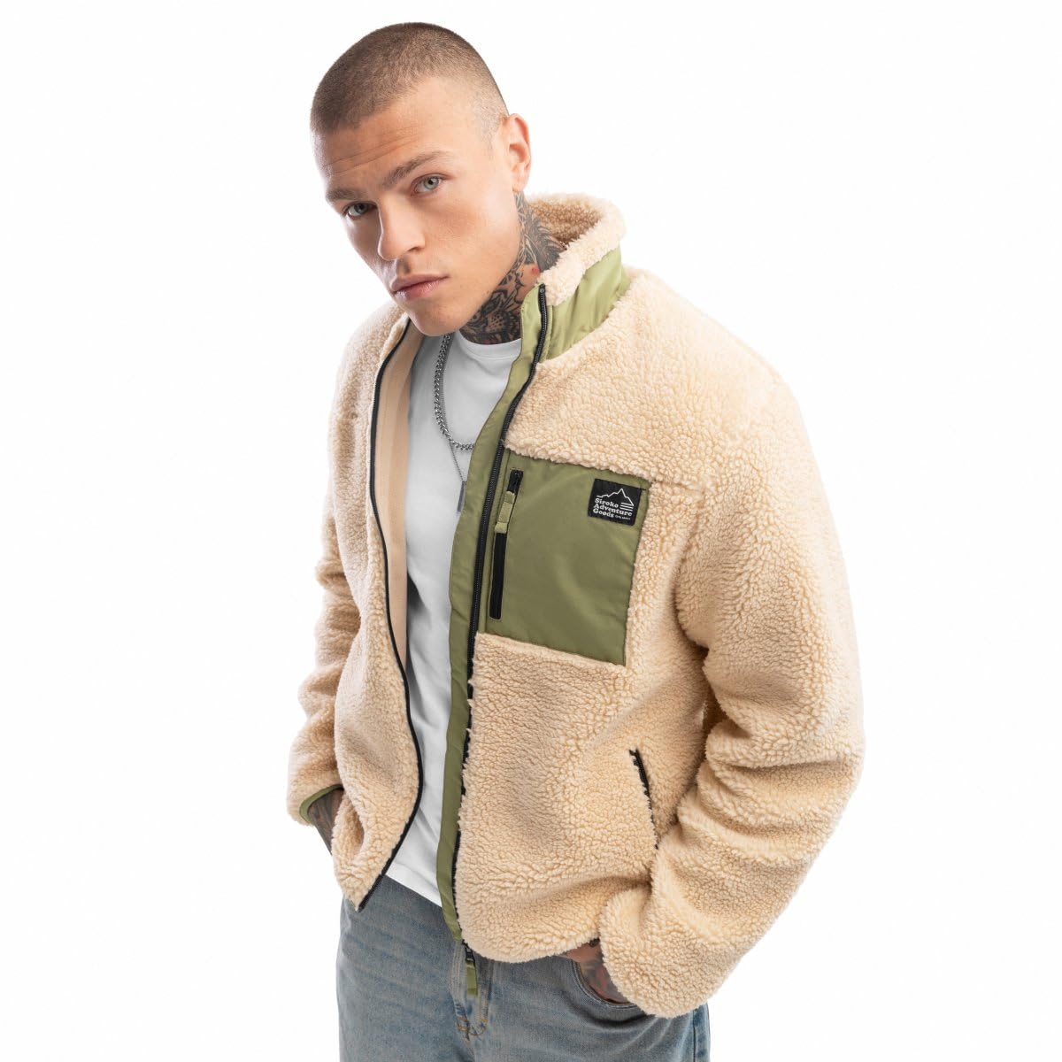 SIROKO Chaqueta sherpa lifestyle Walnut Beige