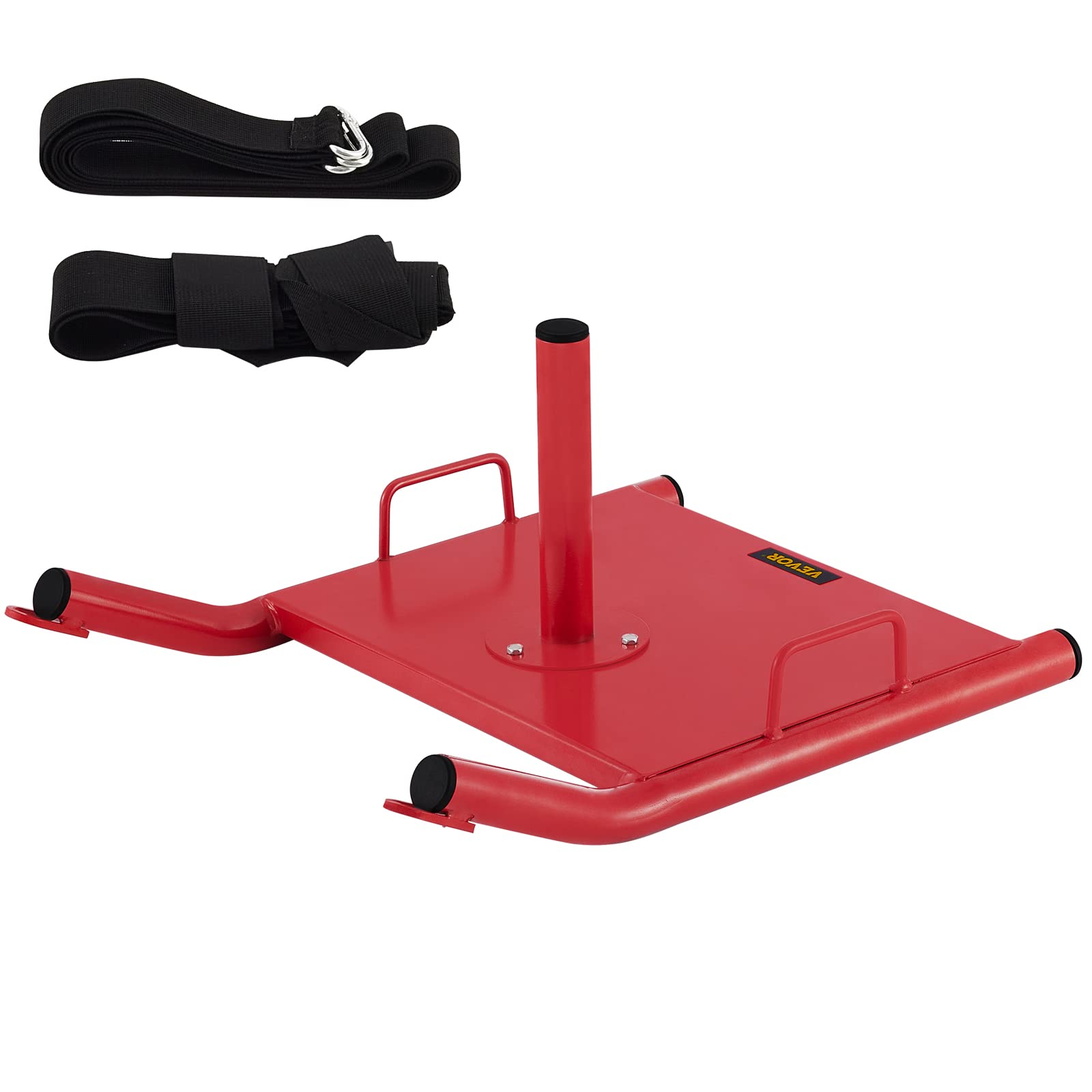 BuoQua Training Sled Push Pull Trading Power Running Speed Sled Weighted Drag Sport Power Sled for Athletic Exercise and Speed Improvement (Push Pull), red, One Size