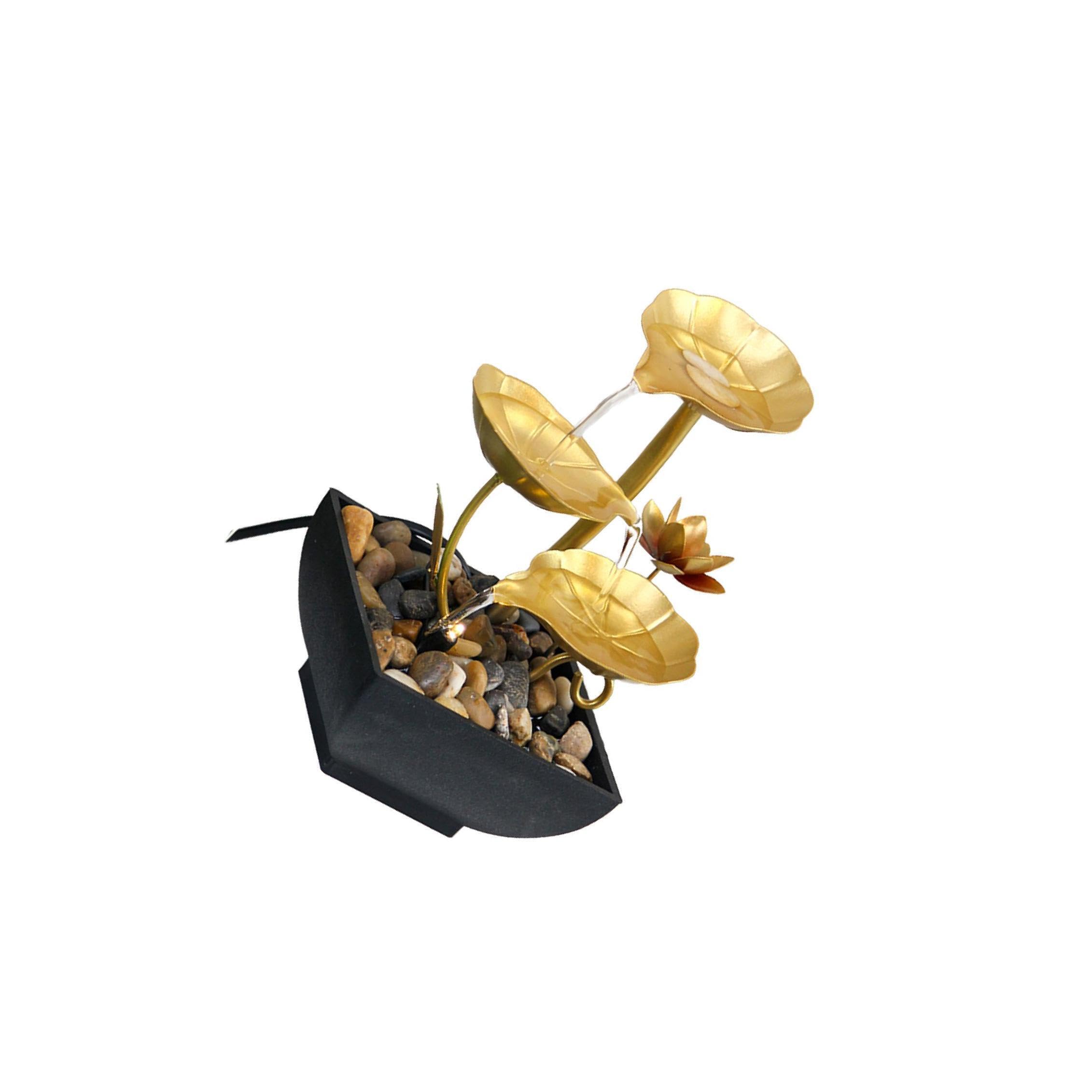 TWISAXC Decorative Fountain With Innovative Artistic And Silent Pump For Peaceful Atmosphere Which Is Silent.Just Fill Water Basin Into Water Line To Enjoy