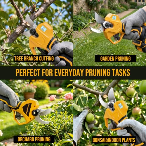 Image of Cordless Pruning Shears, 2.2 inch Inch Opening Electric Shears,2x2.0Ah Battery