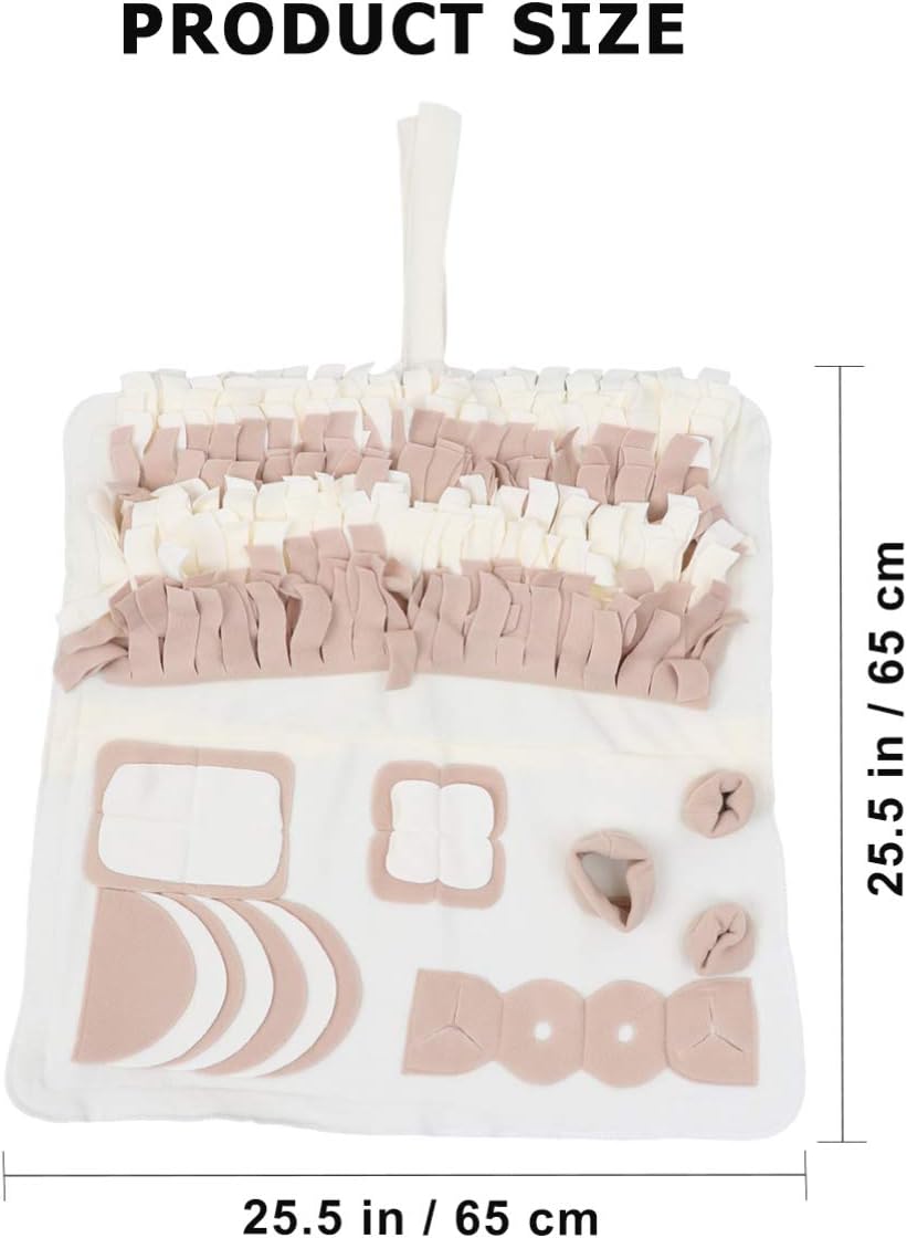 YARNOW Dog Snuffle Mat for Dogs Pet Feeding Pad Plush Mat Pet Activity Pad Dog Foraging Skill Training