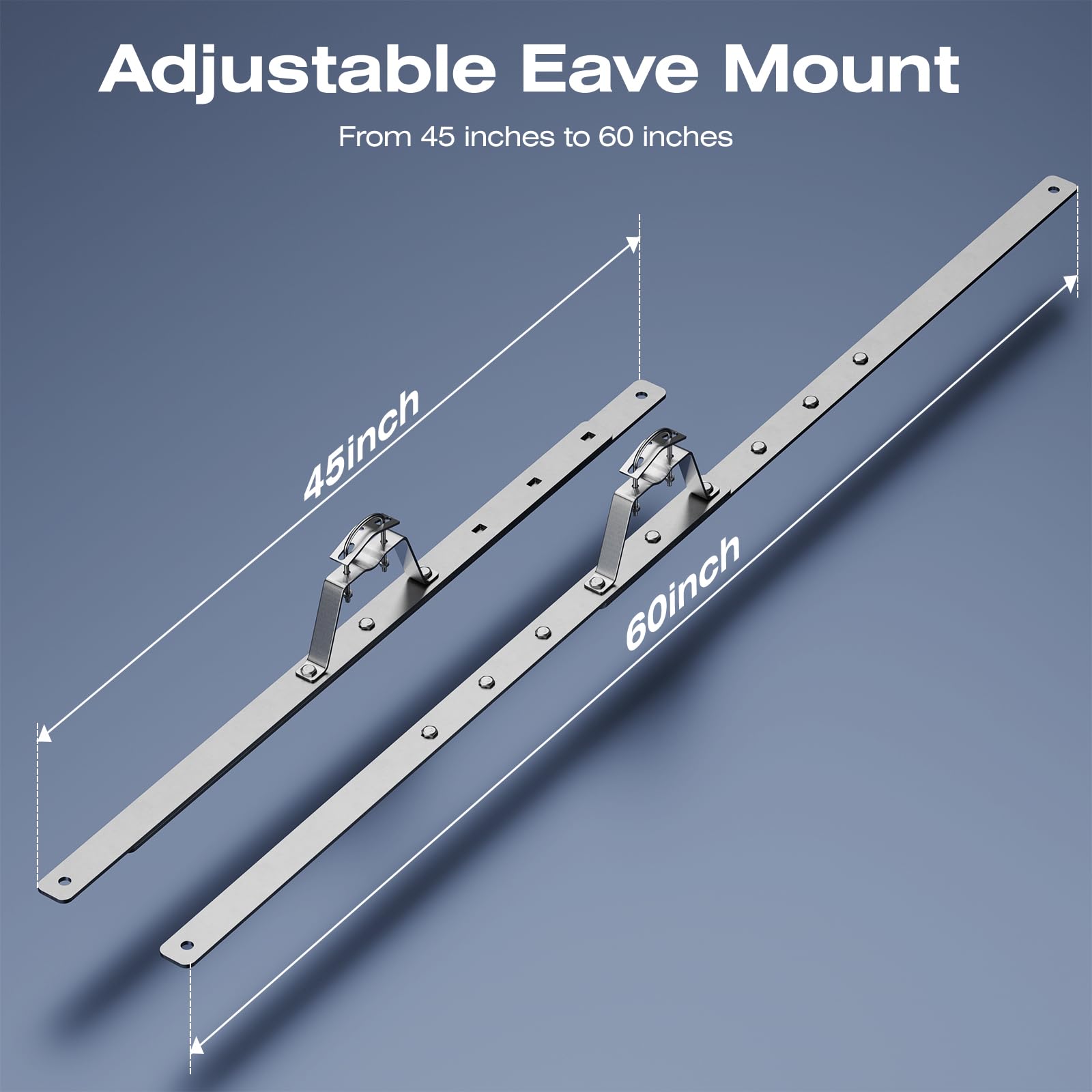 Adjustable Eave Mount for TV Antenna Masts Made of Stainless Steel (eave Mount)