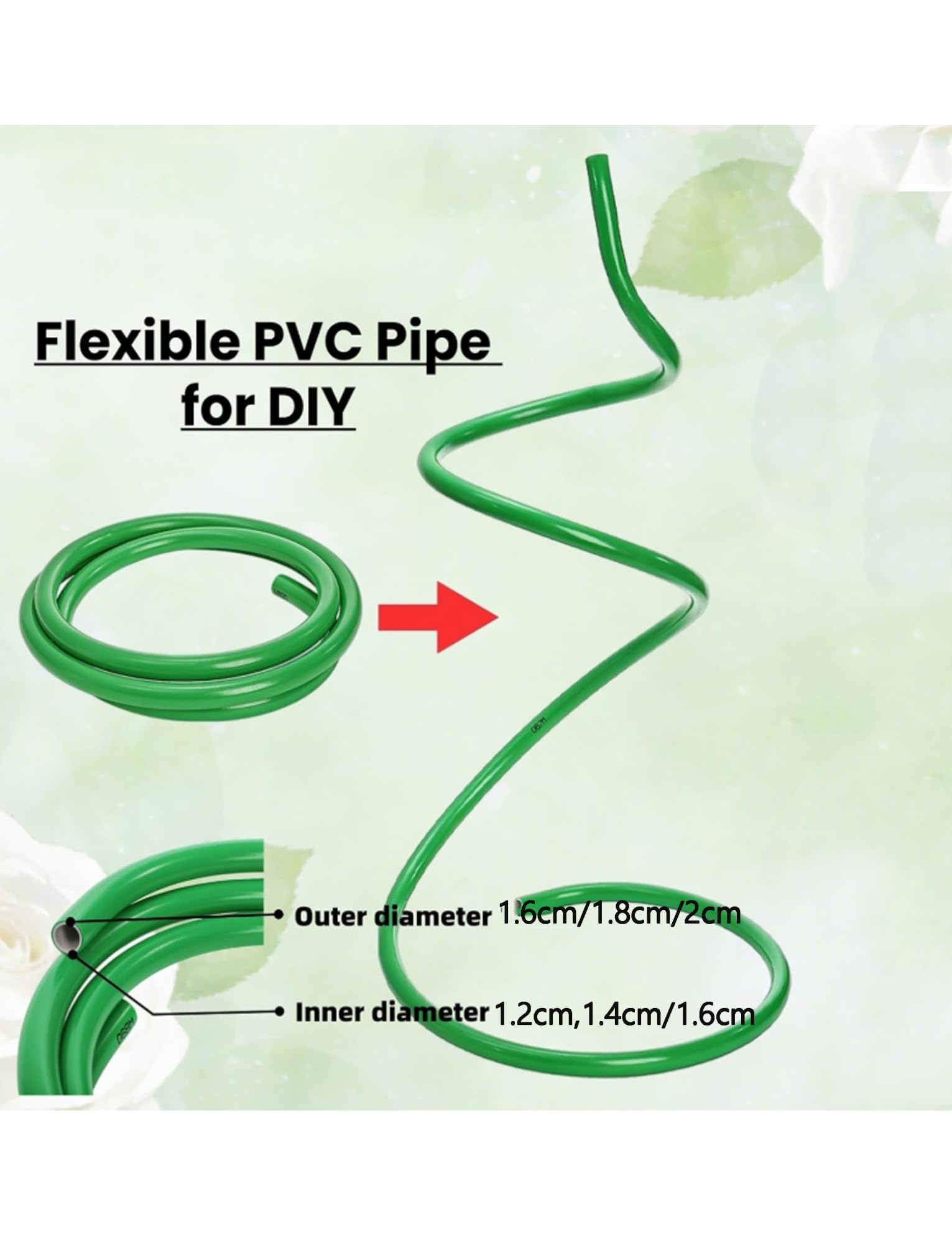 Tubo de plástico de aluminio flexible para decoración de fiestas, tubo de manualidades de 50 metros, decoración de pasillo, fácil de moldear, diseño flexible, ideal para eventos y celebraciones