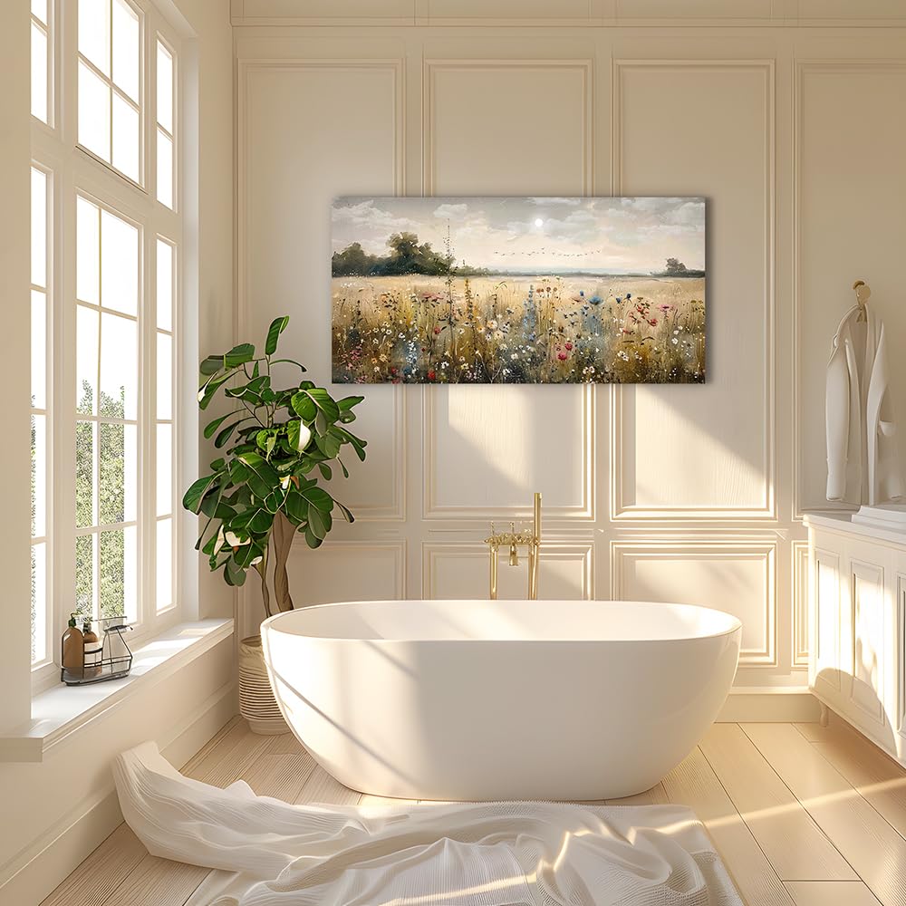 Decoración de pared para sala de estar, impresiones en lienzo, arte de pared, dormitorio, oficina, decoración vintage, pintura abstracta rural, paisajes naturales, obras de arte listas para 3