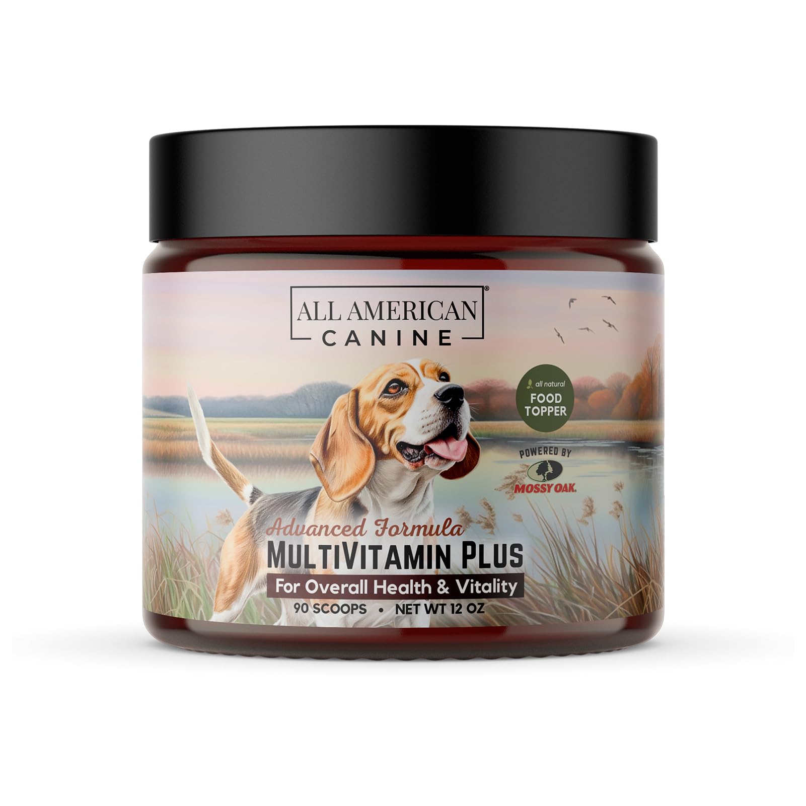 All American Canine Dog Multivitamin Powder, Beef Flavor, 90 Servings