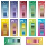 【Notes autocollantes colorées】 Nos notes autocollantes colorées peuvent vous aider à trouver rapidement des informations et à les organiser de manière flexible par catégories de couleurs. Le design transparent vous permet de voir très bien le texte en bas et les marqueurs d'index sont beaux et pratiques.