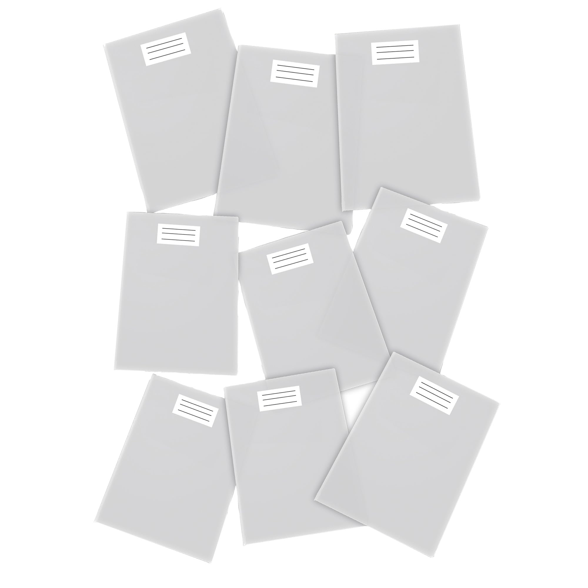 Pigna Pack of 25 Maxi Covers/Notebook Covers, Colourful, Transparent, A4 - Transparent