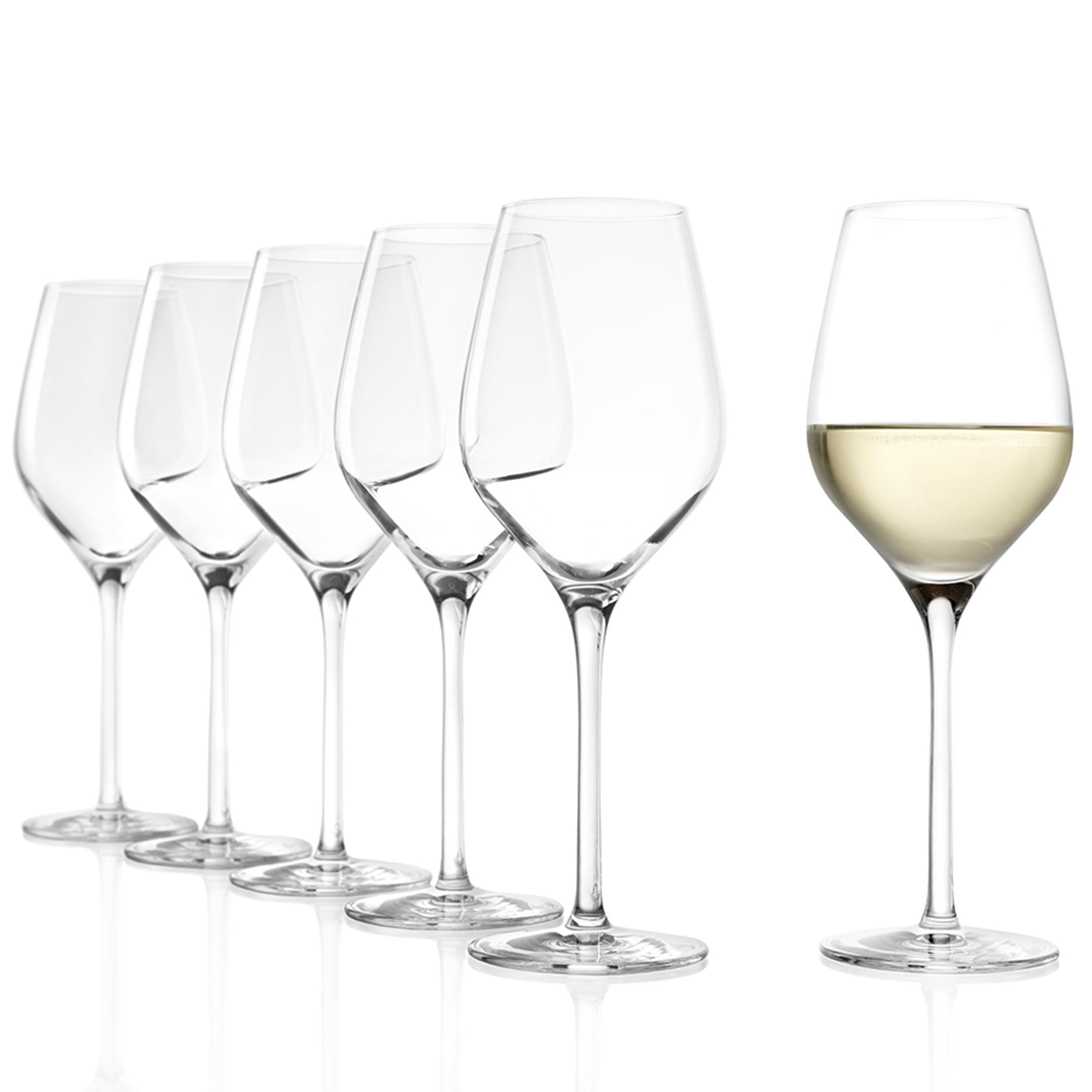 Stölzle Lausitz Verres à Vin Blanc Exquisit Royal 6-Pièces 350 ml – Verres Élégants en Cristal pour Vin Rouge Léger & Rosé – Résistants au Lave-Vaisselle