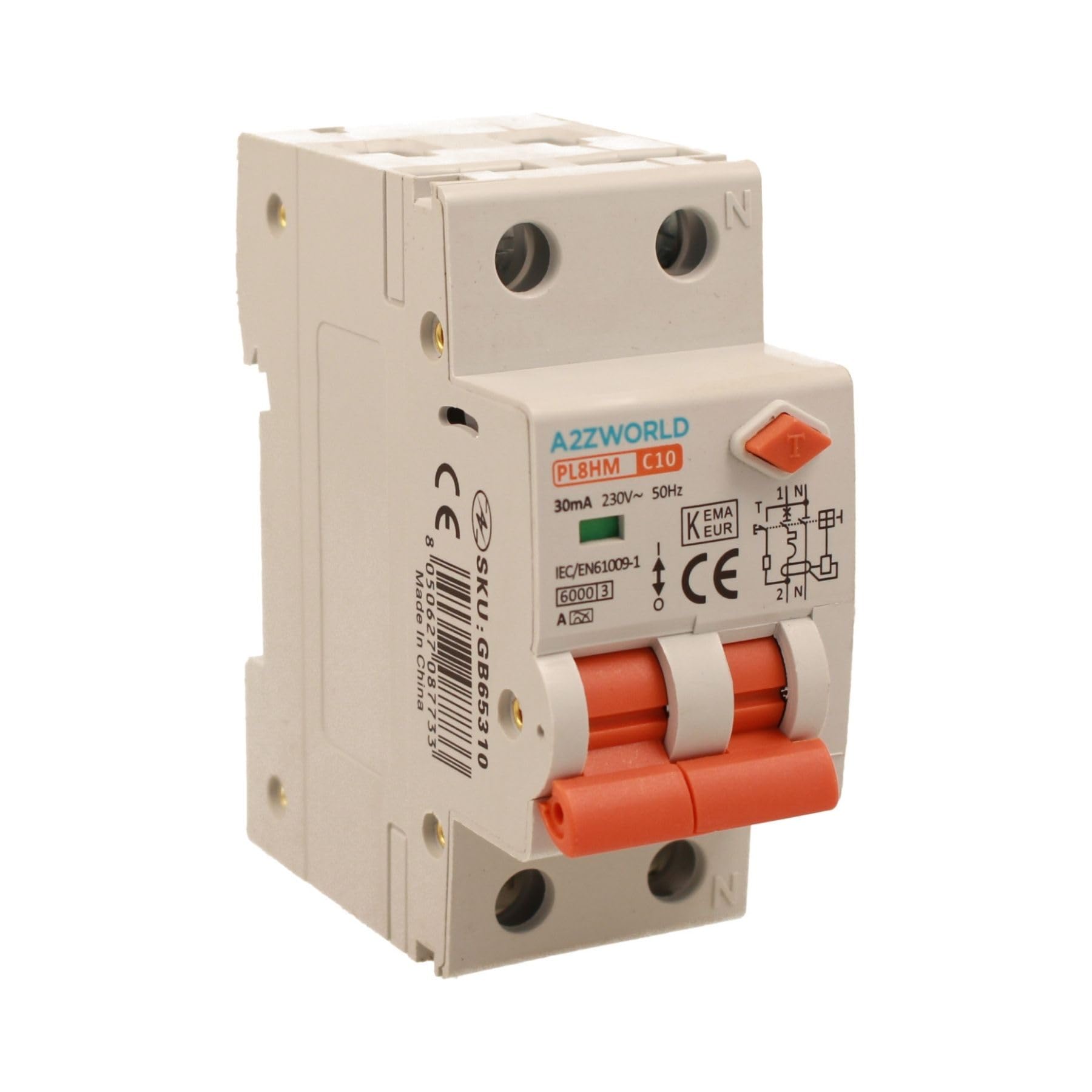 RCBO 1 Module DIN C16 220V Interrupteur Différentiel Ixtrima 1P N 16a 30ma Protection Magn Tothermique 4 5ka Rcbo H 510382