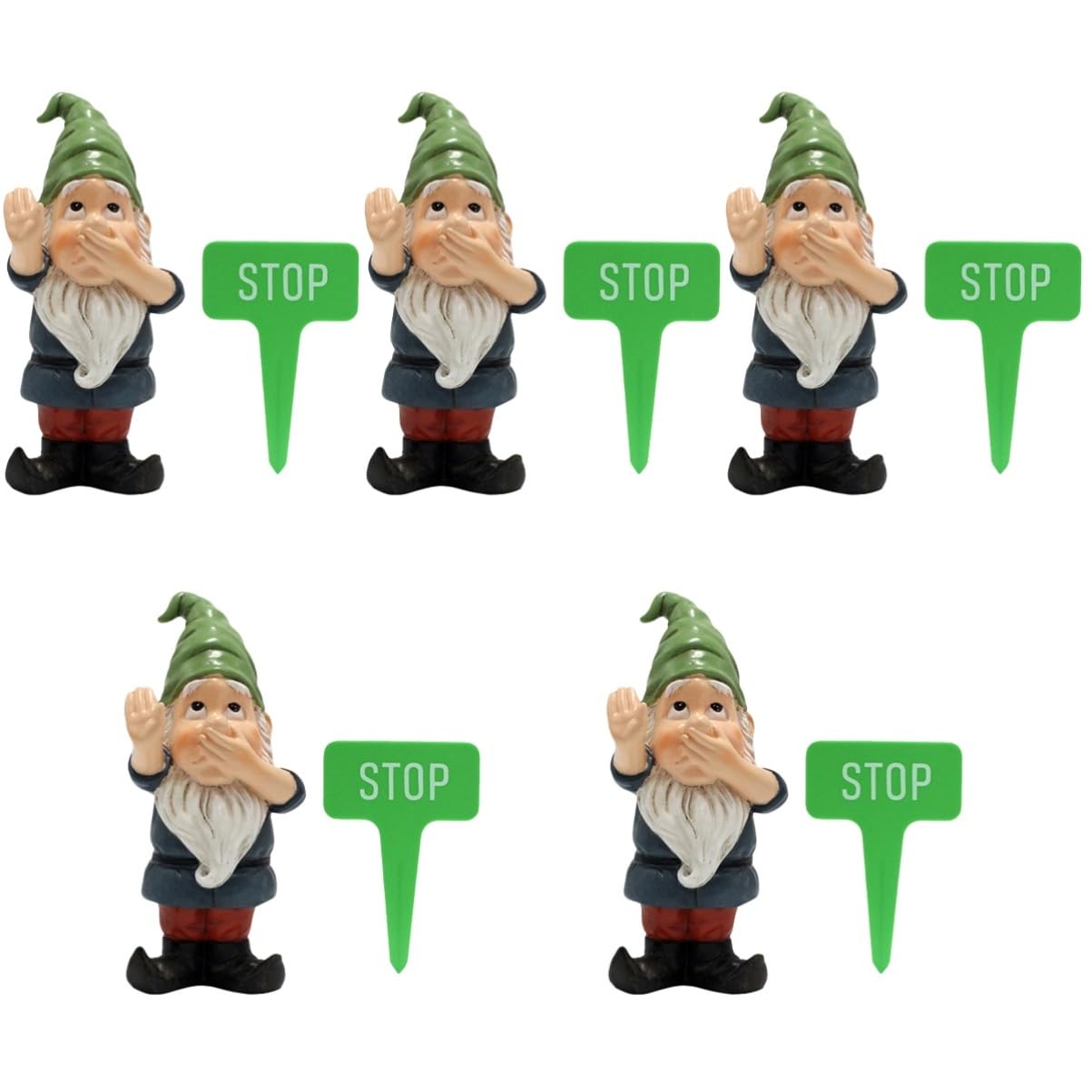 Happyyami 5sätze Miniature GNOME Figurine Lustige Gartendeko Für Gartenliebhaber Weihnachtsdekoration Wetterfestes Design Kreative Geschenkidee Für Freunde Und Familie