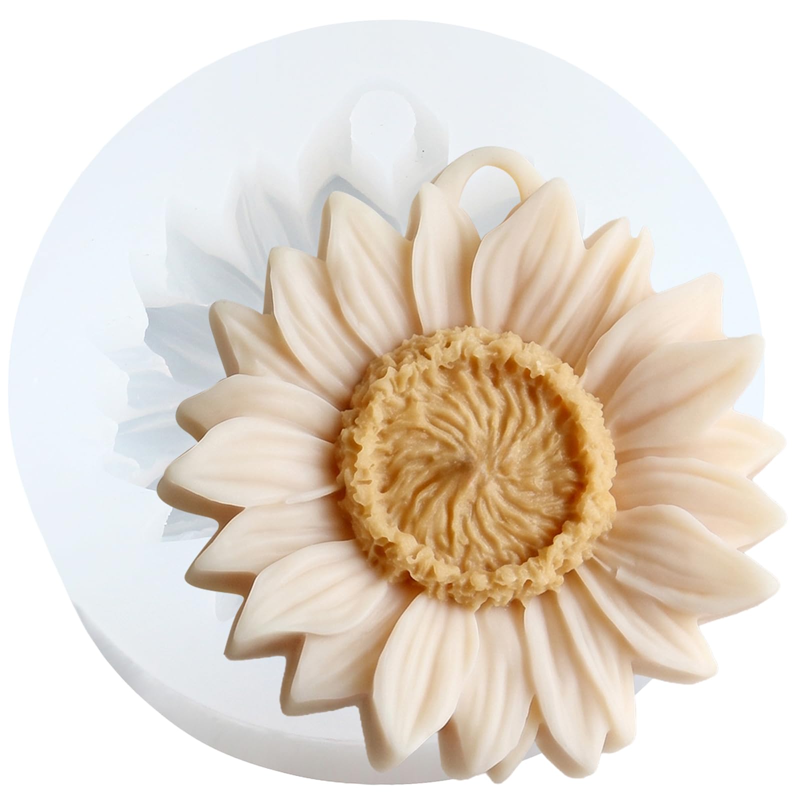 XIAOSHUI Sunflower Candle Mould Chrysanthemum Silicone Candle Mould Sunflower Resin Casting Moulds for Candle Making Candles Home Decorate Mould Aromatherapy Gypsum Candles Clay Craft
