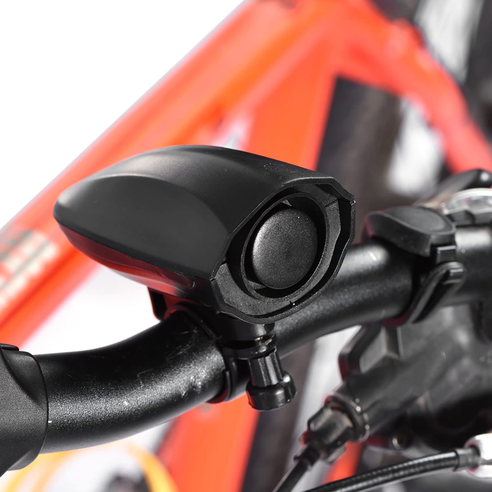 Xolsurg ABS 6 Sounds Electric Horn Loud Bell Ring Alarm with Anti Slip Clip for Bicycle Safety