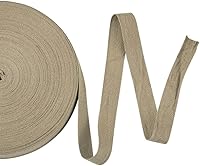 Vista 8 de Boutigem - Cinta de sarga de algodón negro de 147 pies, cinta de espiga de 5/8 pulgadas, cinta de encuadernación al bies, decoración de Navidad