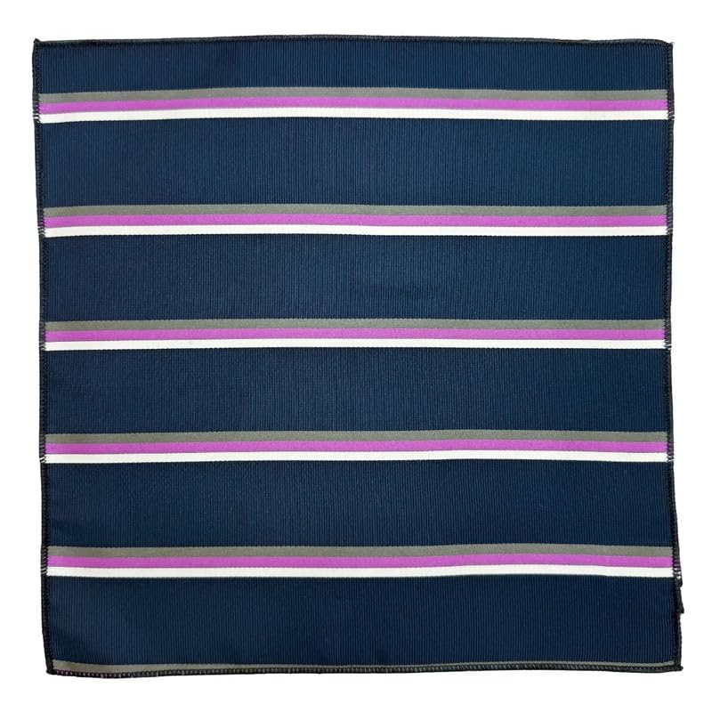 the tie hub Striped Design Microfiber Pocket Square for Men-picture-34