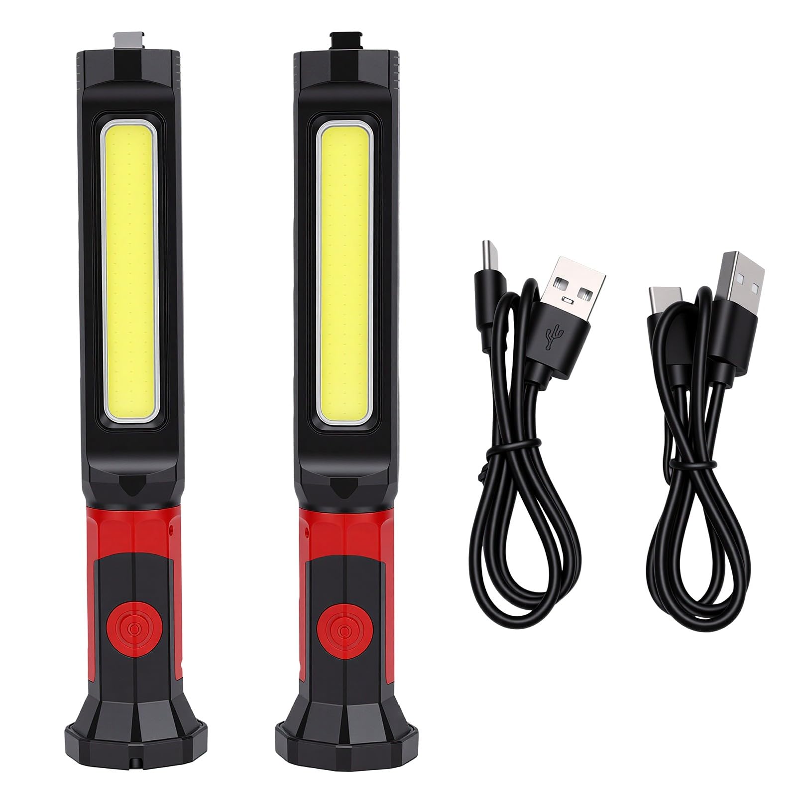 FTVOGUE Notbeleuchtung Taschenlampe mit COB-Technologie, Wiederaufladbare