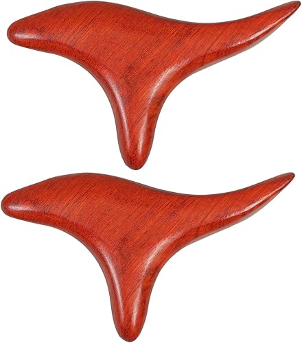 EXCEART 2 varillas de masaje naturales para aliviar el dolor muscular para espalda, cuello, piernas y brazos, diseño ligero y portátil, bordes lisos